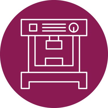 Hidrolik Basın Vektörü Simgesi Tasarımı