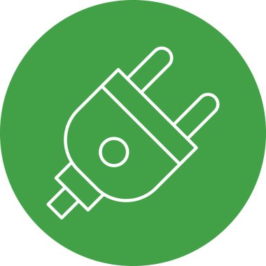 Electric Plug Vector Icon Design