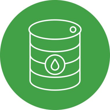 Yağ Davulu Vektör Simgesi Tasarımı