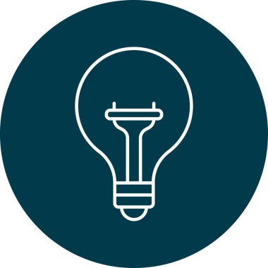 Ampul Vektör Simgesi Tasarımı