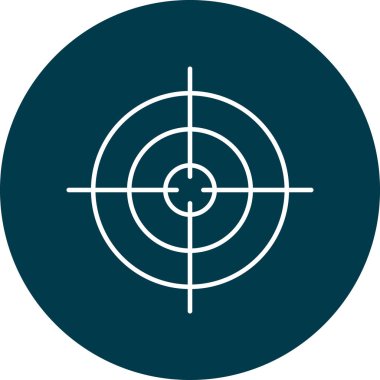 Hedef vektör simgesi tasarım