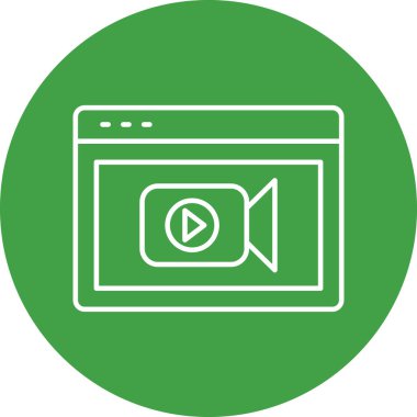 Web sayfası Vektör Simgesi Tasarımı