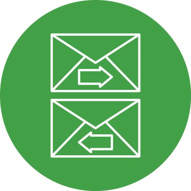 Exchange Mails Vector Icon Design