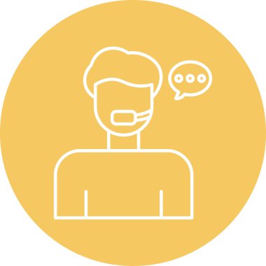 Merkez Temsilcisi Vektör Simgesi Tasarımı