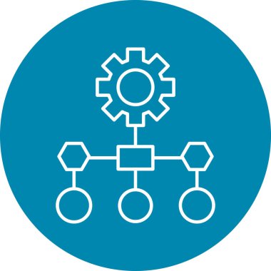 Kişisel ve Ticari Kullanım İçin Çalışma Akımı Simgesi Tasarımı