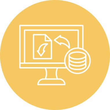 Kişisel ve Ticari Kullanım için Veri Aktarım Simgesi Tasarımı