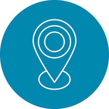 Kişisel ve ticari kullanım için GPS Simgesi Tasarımı