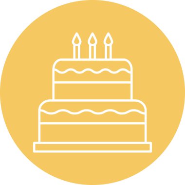 Kişisel ve Ticari Kullanım İçin Kek Simgesi Tasarımı