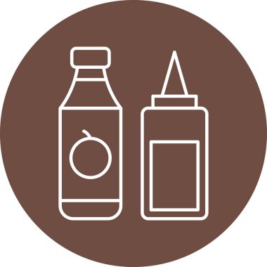 Kişisel ve ticari kullanım için Sos Simgesi Tasarımı