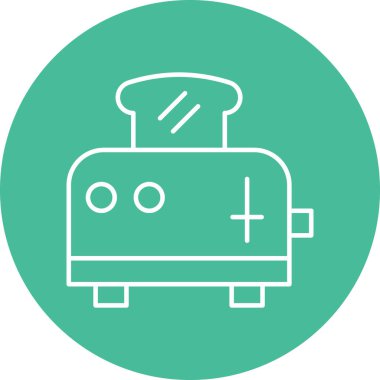 Kişisel ve ticari kullanım için tost makinesi simgesi tasarımı