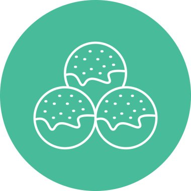 Kişisel ve Ticari Kullanım için Takoyaki Simgesi Tasarımı