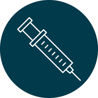 Kişisel ve Ticari Kullanım için Şırınga Simgesi Tasarımı