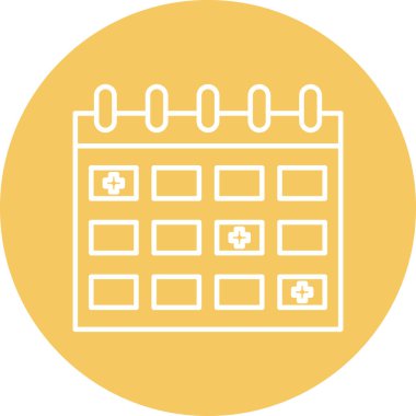 Kişisel ve ticari kullanım için Takvim Simgesi Tasarımı