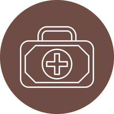 Kişisel ve ticari kullanım için ilk yardım seti simgesi tasarımı