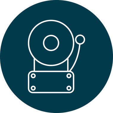 Kişisel ve ticari kullanım için Yangın Alarmı Simgesi Tasarımı