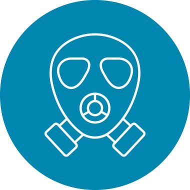 Kişisel ve Ticari Kullanım İçin Gaz Maskesi Simgesi Tasarımı