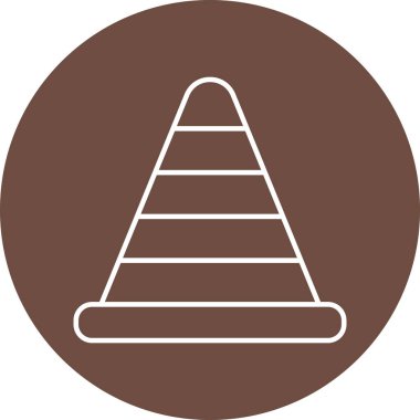 Kişisel ve Ticari Kullanım İçin Trafik Konisi Simgesi Tasarımı