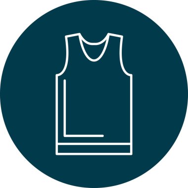 Kişisel ve Ticari Kullanım İçin Kolsuz Gömlek Simgesi Tasarımı