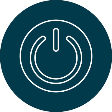 Kişisel ve Ticari Kullanım İçin Güç Anahtarı Simgesi Tasarımı