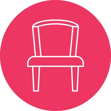 Kişisel ve Ticari Kullanım için Sandalye Simgesi Tasarımı