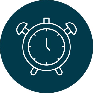 Kişisel ve ticari kullanım için Alarm Saati Simgesi Tasarımı