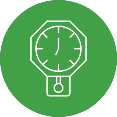 Kişisel ve Ticari Kullanım İçin Duvar Saati Simgesi Tasarımı