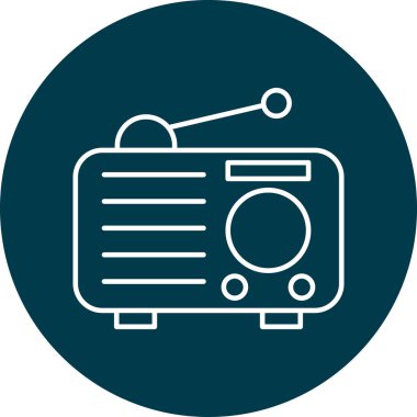 Kişisel ve Ticari Kullanım İçin Radyo Simgesi Tasarımı