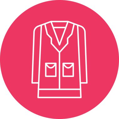 Kişisel ve ticari kullanım için Coat Simgesi Tasarımı