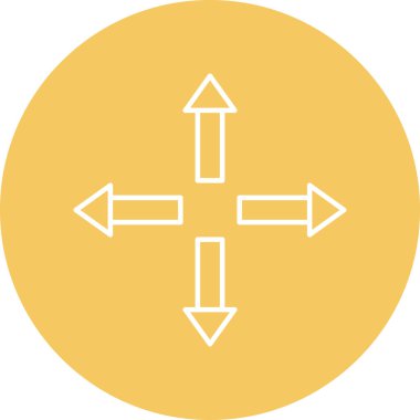 Kişisel ve ticari kullanım için Yön Okları Simgesi Tasarımı