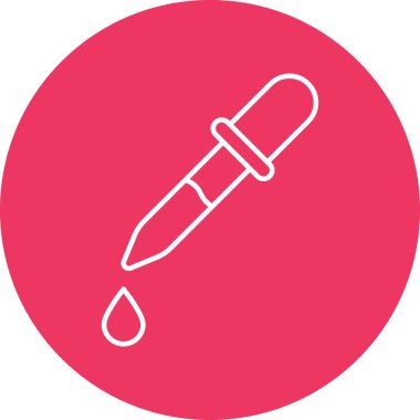 Kişisel ve Ticari Kullanım İçin Pipette Simgesi Tasarımı