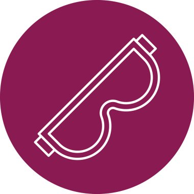 Güvenlik Gözlüğü Simgesi Kişisel ve Ticari Kullanım İçin Tasarım