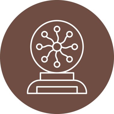 Kişisel ve ticari kullanım için Plasma Ball Simgesi Tasarımı