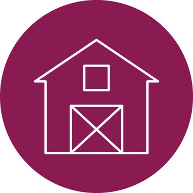 Kişisel ve Ticari Kullanım için Ahır Simgesi Tasarımı