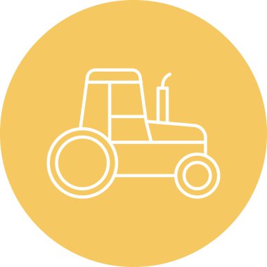 Kişisel ve Ticari Kullanım için Traktör Simgesi Tasarımı