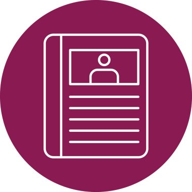 Kişisel ve Ticari Kullanım için Adres Defteri Simgesi Tasarımı