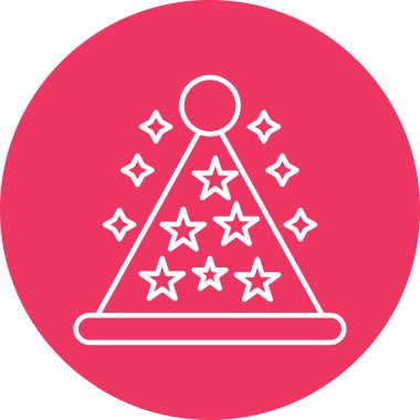 Parti Şapka Simgesi Kişisel ve Ticari Kullanım Tasarımı