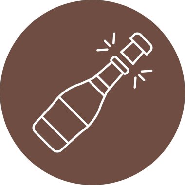 Kişisel ve Ticari Kullanım İçin Şampanya Simgesi Tasarımı