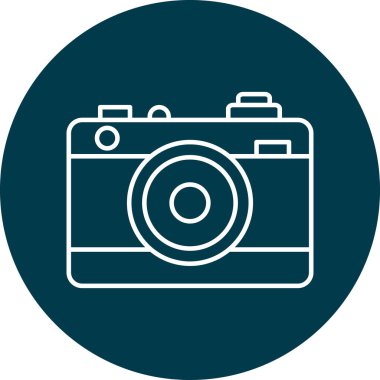 Kişisel ve Ticari Kullanım için Fotoğraf Kamerası Simgesi Tasarımı