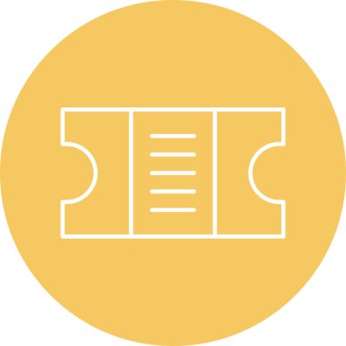 Bilet Simgesi Tasarımı Kişisel ve Ticari Kullanım İçin Onaylanıyor