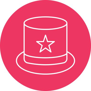 Kişisel ve ticari kullanım için Silindir Şapka Simgesi Tasarımı