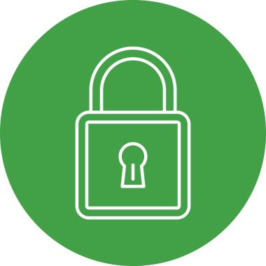 Kişisel ve Ticari Kullanım İçin Asma Kilit Simgesi Tasarımı