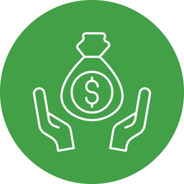 Para Aklama Simgesi Kişisel ve Ticari Kullanım Tasarımı