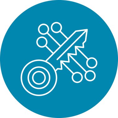 Kişisel ve Ticari Kullanım için Dijital Anahtar Simgesi Tasarımı