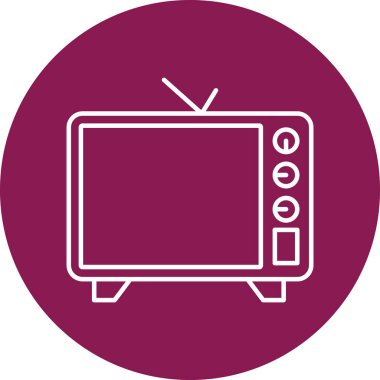 Kişisel ve ticari kullanım için Tv Simgesi Tasarımı