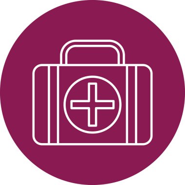 Kişisel ve ticari kullanım için ilk yardım seti simgesi tasarımı