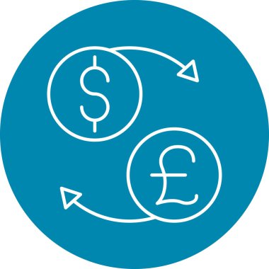 Kişisel ve ticari kullanım için Para Takas Simgesi Tasarımı