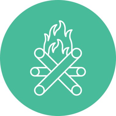 Kişisel ve ticari kullanım için Şenlik Ateşi Simgesi Tasarımı