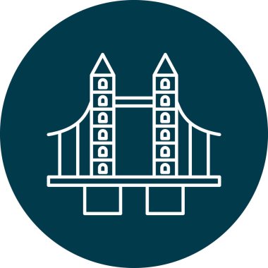 Londra Köprüsü Kişisel ve Ticari Kullanım Simgesi Tasarımı