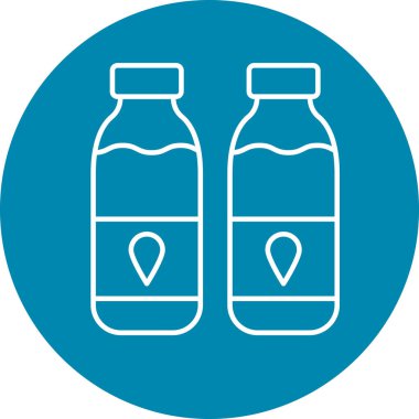 Su Şişesi Simgesi Kişisel ve Ticari Kullanım İçin Tasarım