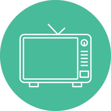 Kişisel ve Ticari Kullanım için Televizyon Simgesi Tasarımı